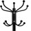 (Black) Coat Stand with Marble Base Jacket Holder Rack 5