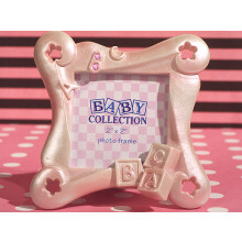 ABC Baby Block Photo Frame - Pink