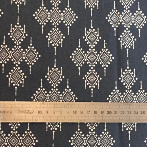 Gütermann (Navy, 1/2 Meter) Gutermann Fabric "Marrakech" 100% Cotton