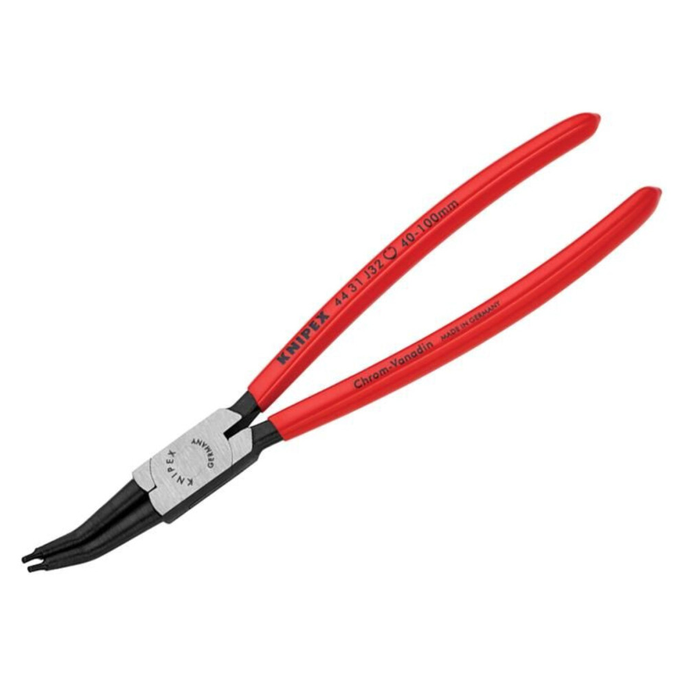 Knipex 44 31 J32 Circlip Pliers Internal 45Â° Bent Tip 40-100mm J32