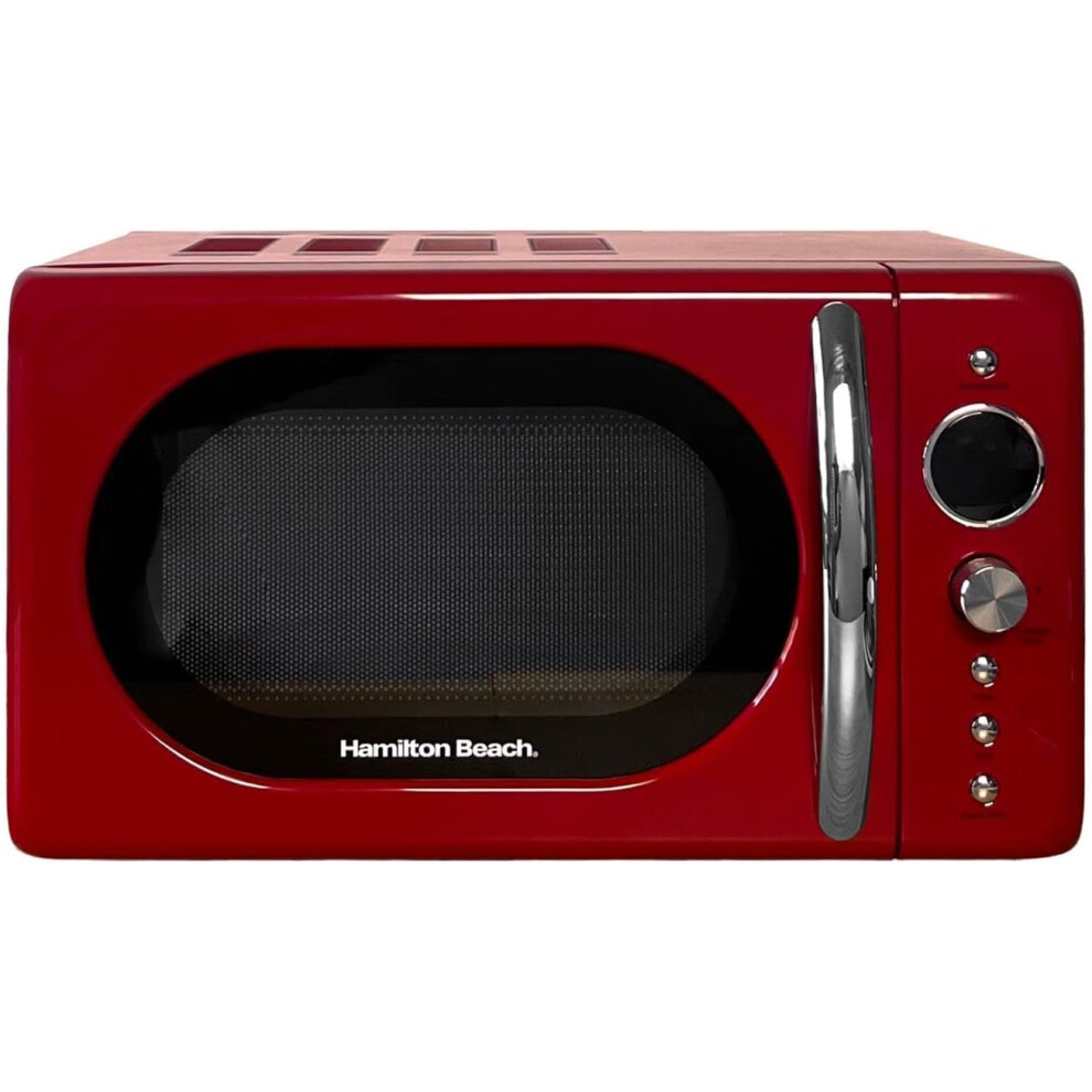 Hamilton Beach 20L Retro Microwave, - Hb70h20r Red