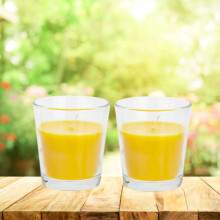 2x Outdoor Citronella Glass Jar Candle Repellent