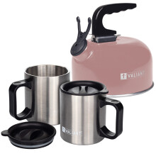 Valiant Camping Kettle and Insulated Mugs