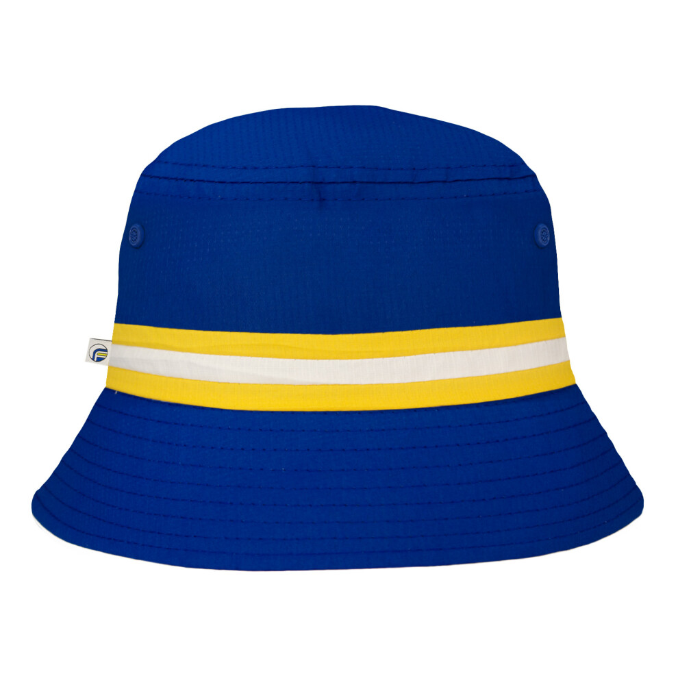 (Blue, L/XL) fan originals Bucket Hat White Blue Yellow Leeds United Colours