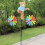 (Black cat, 1) Animal Bicycle Windmill Wheel Spinner Garden Decorations 7