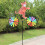 (Black cat, 1) Animal Bicycle Windmill Wheel Spinner Garden Decorations 6