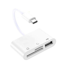 (Standard, 2) Card Readers Usb Sd Type To Camera Memory Tf Micro 3 In 1 Adapter Compatible With Macbook Pro Air / Ipad 2018 Samsung Galaxy S10 S9