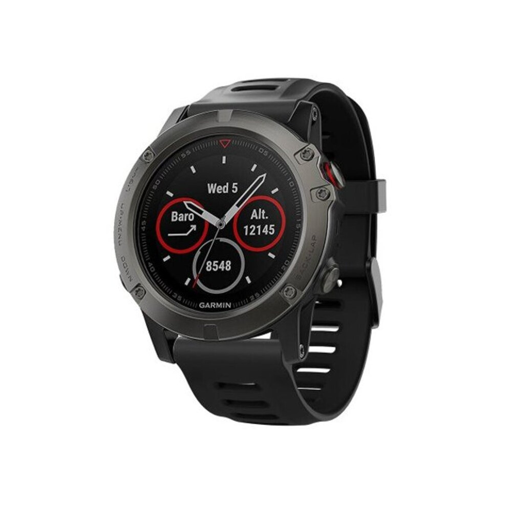 Replacement Silicone Watch Band Wrist Strap For Garmin Fenix 3 Hr / 5X Black Watch Bands-image-OPC-P9N5879-NEW