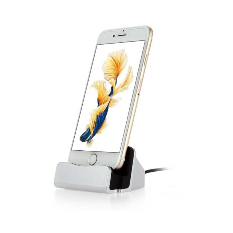 Charging Station Charger Dock For Iphone 8 / Plus X 7 6 Silver