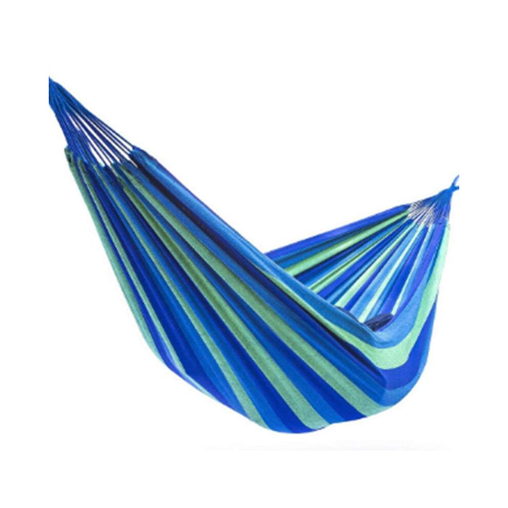190 X 150Cm Blue Striped Hanging Swing Two People Heavy Duty Camping Hammocks-image-OPC-P8FJXNN-NEW