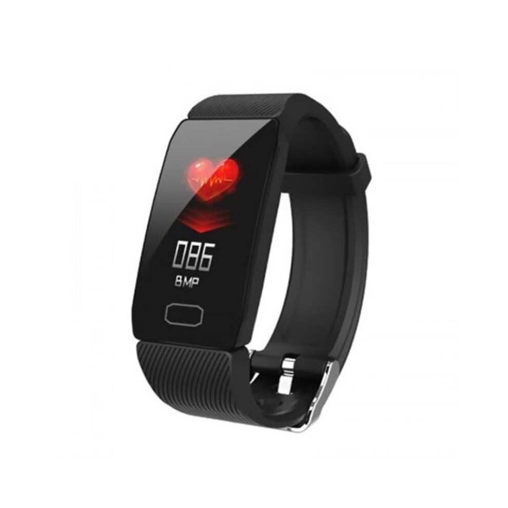 (Standard, 2) Smart Band Blood Pressure Heart Rate Monitor Fitness Tracker Watch Bracelet Black