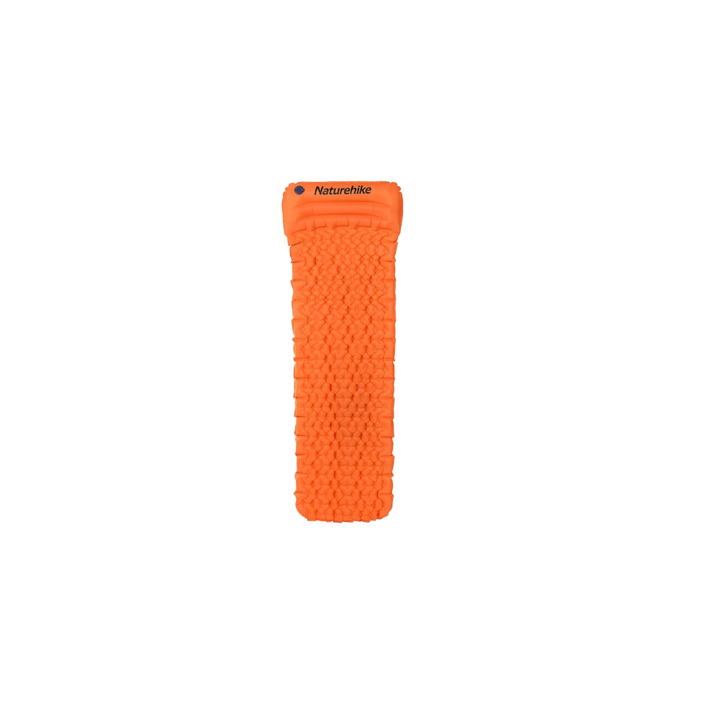 Orange Naturehike Outdoor Inflatable Cushion Sleeping Camping Mat Bag With Pillow Sleeping Mats