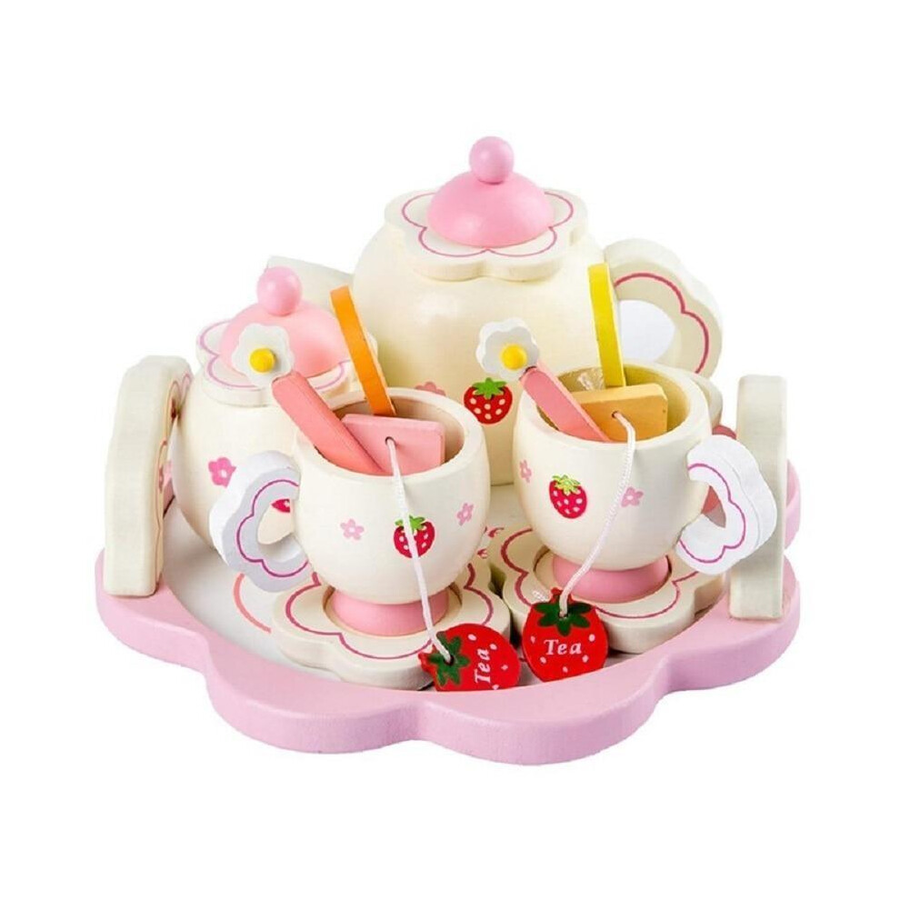 Strawberry Wooden Tea Set