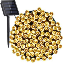 (Warm White, 7m) Solar Led Outdoor Fairy String Lights Garden Party Christmas Decorations