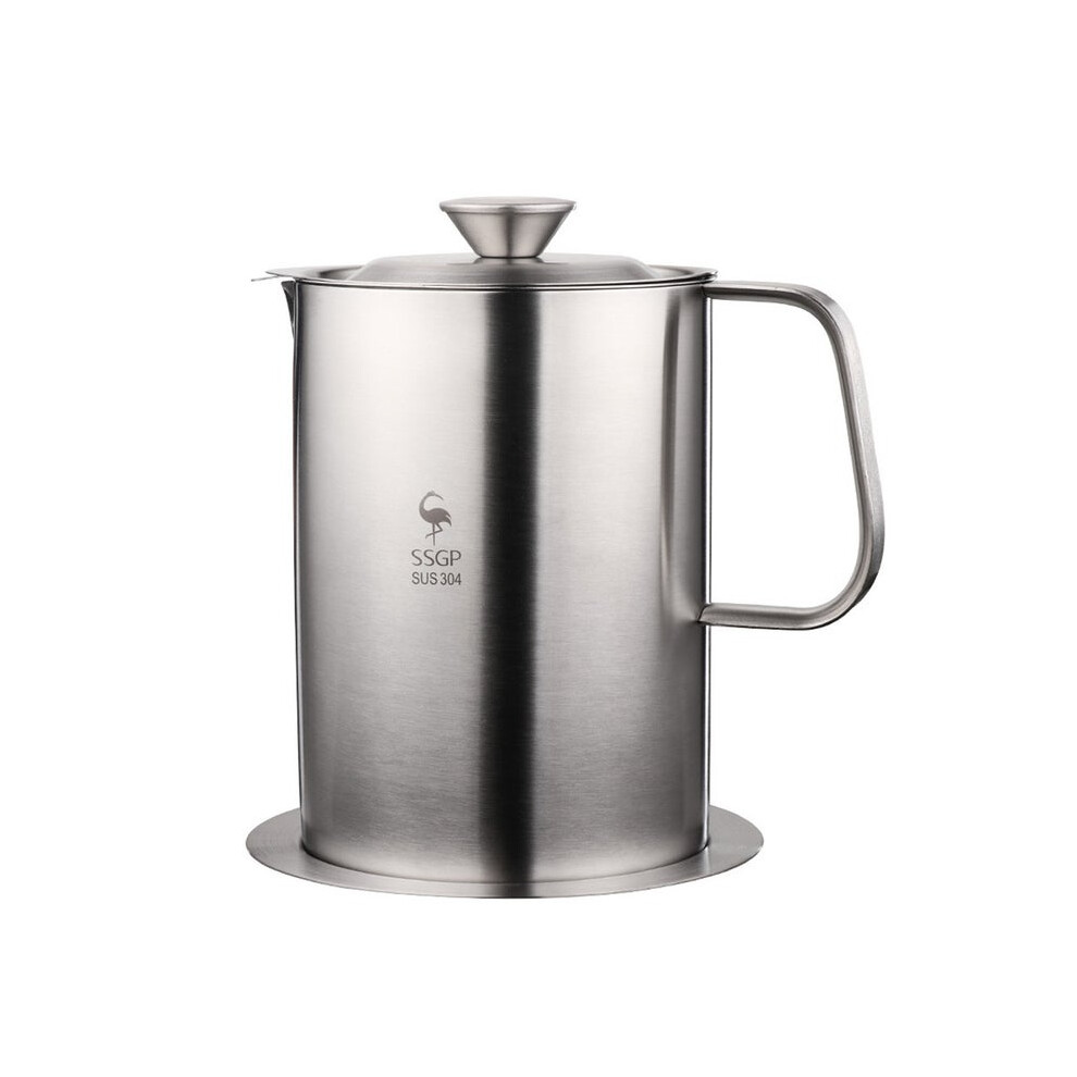 Hod Health And Home 1.5Ml 304 Stainless Steel Filter Oil Pot Kitchen Pour Storage Container Oil & Vinegar Dispensers