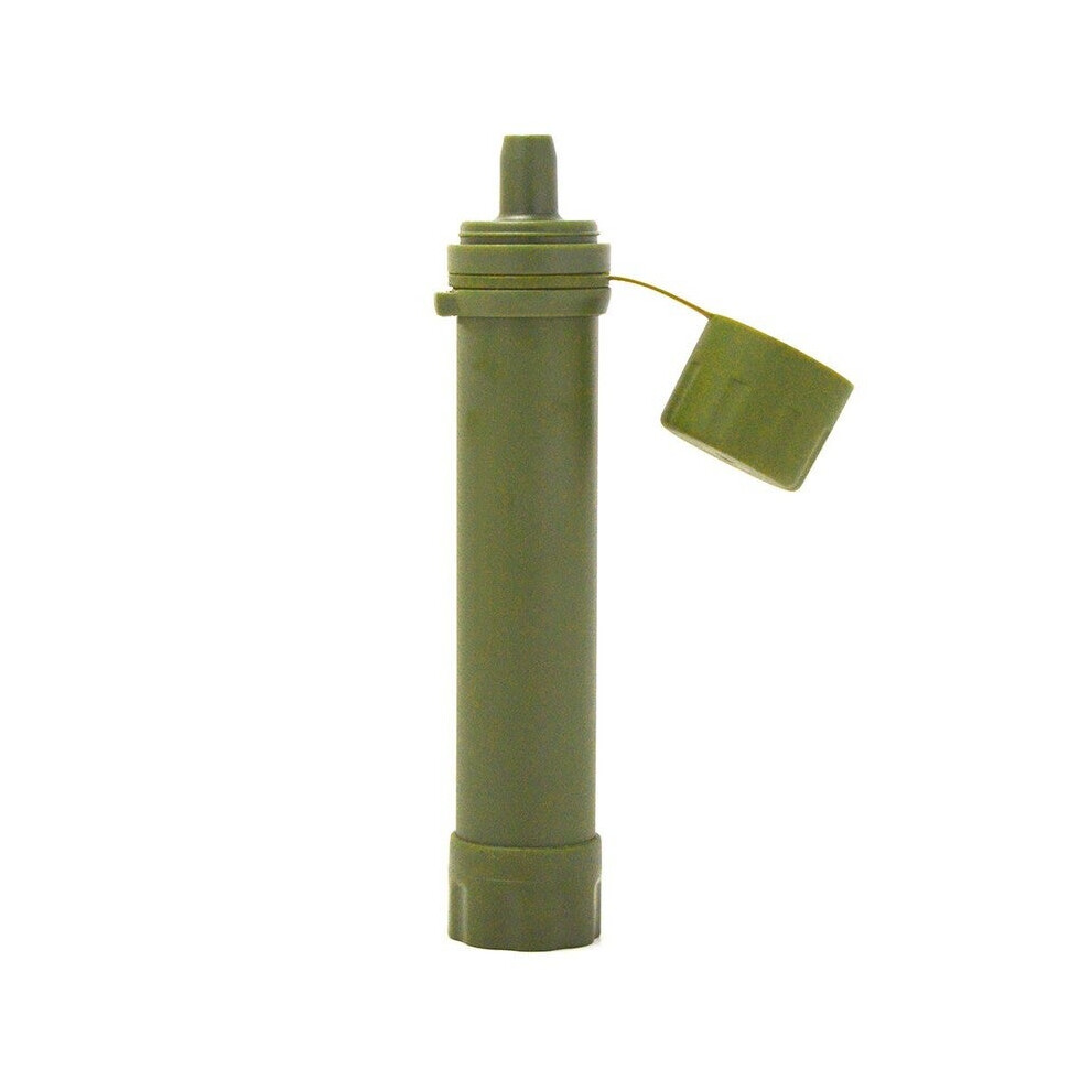 (Army Green) Outdoor Water Filter Straw Filtration System Purifier For Emergency Preparedness Camping Traveling Backpacking-image-OPC-PDMXVQ2-NEW