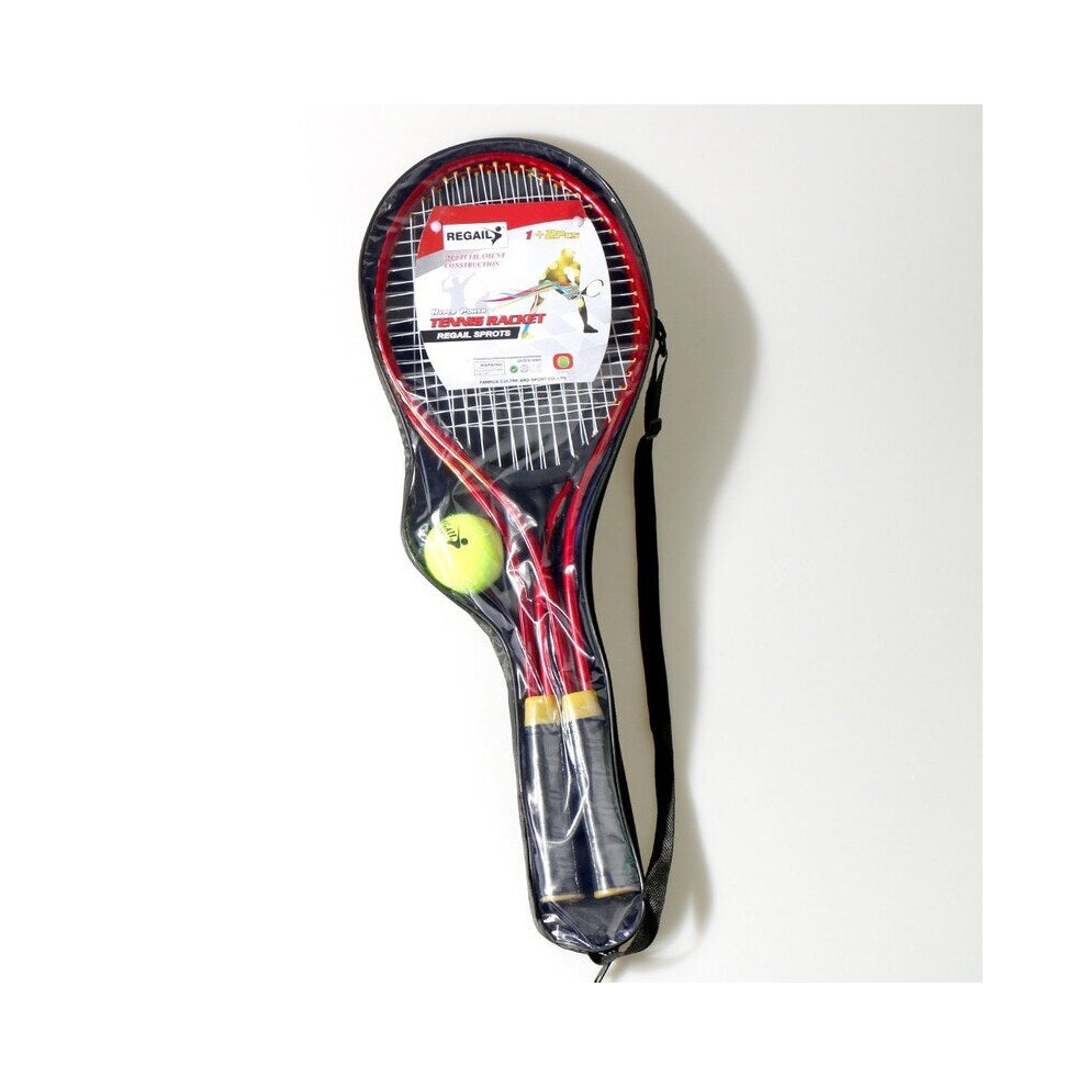 2Pcs Set Teenager's Tennis Racket Red Racquets