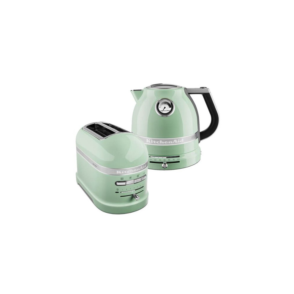 KitchenAid Artisan Pistachio 2 Slot Toaster and Kettle Set