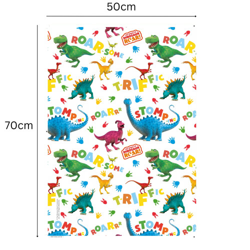 Dinosaur Roar 2 Sheet 2 Tag Wrapping Paper 1