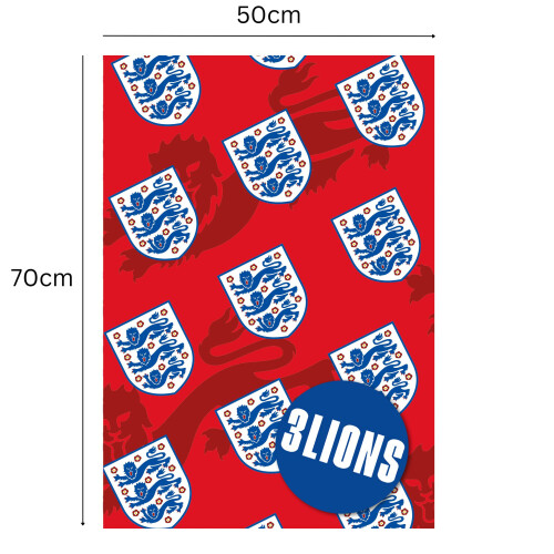England FA 2 Sheet 2 Tag Wrapping Paper 1