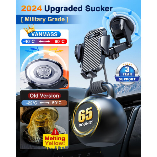 VANMASS 2024 BEST Car Phone Holder Rotatable Mobile Phone Mount 2
