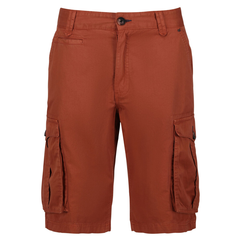 (36in, Baked Clay) Regatta Mens Shorebay Vintage Cargo Shorts-image-OPC-PDZFD8B-NEW