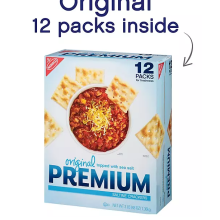Premium Original Saltine Crackers, 12 pk.