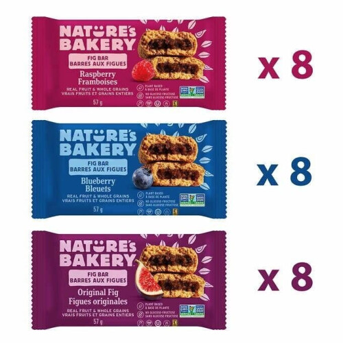 Nature's Bakery Blueberry and Raspberry Variety Fig Bars (2 oz., 32 ct.)