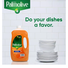 Palmolive Antibacterial Dishwashing Liquid Dish Soap, Orange 102 fl.oz.