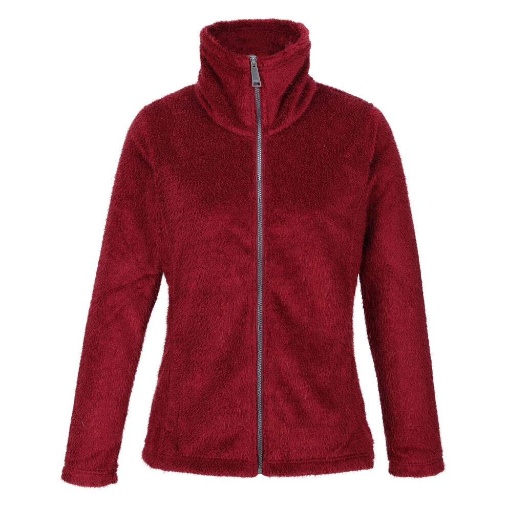 (12 UK, Cabernet) Regatta Womens/Ladies Heloise Eyelash Fleece Full Zip Fleece Jacket