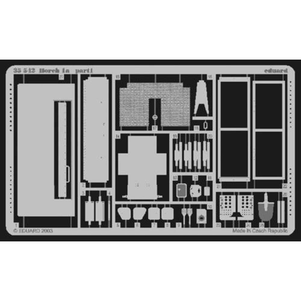 Eduard 35542 1:35 Etched Detailing Set For Tamiya Horch 1A