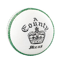 (One Size, White) Readers Childrens/Kids County Leather Crown Cricket Ball