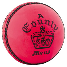(One Size, Pink) Readers Childrens/Kids County Leather Crown Cricket Ball
