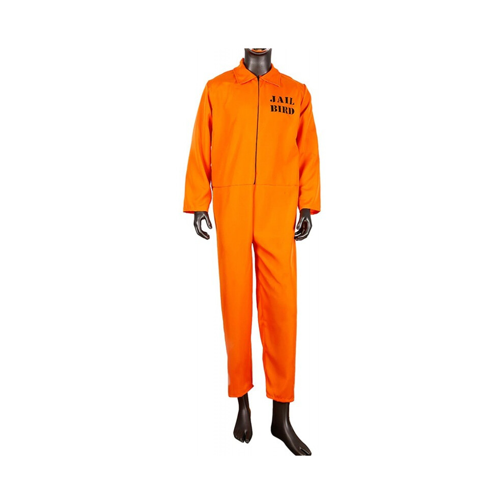 Dinamr (Xxxl) Prison Uniforms Cosplay Costume Halloween Party Role Play Fans Gifts Orange