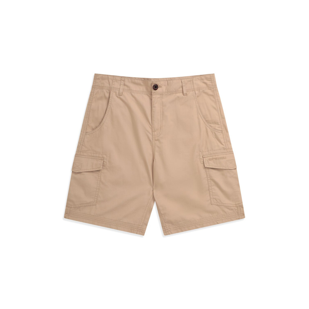 (32R, Beige) Animal Mens Atlantis Organic Cargo Shorts