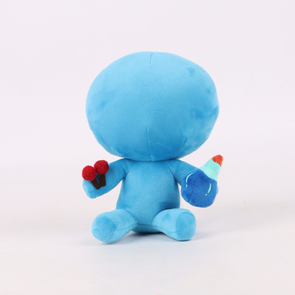 Veishet (Blue) 20Cm Alan Becker Plush Toy Soft Colorful Pp Cotton Doll Cartoon Cute Design Blue