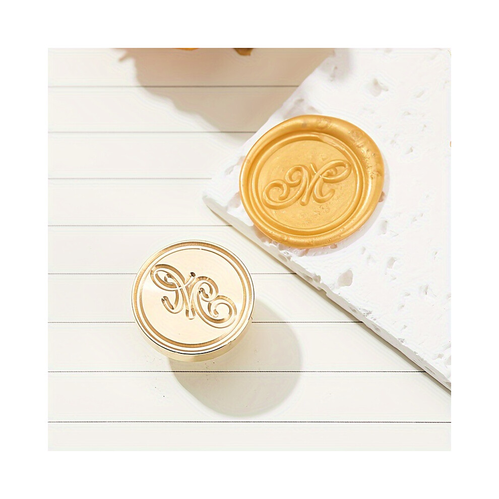 (Korean M) Ice Stamp 1.2" Ice Cube Stamp Letter H Ice Stamp Cocktail Ice Branding Stamp Ice Block Stamp Cocktail Seal Stamp for Ice Cubes Making and D