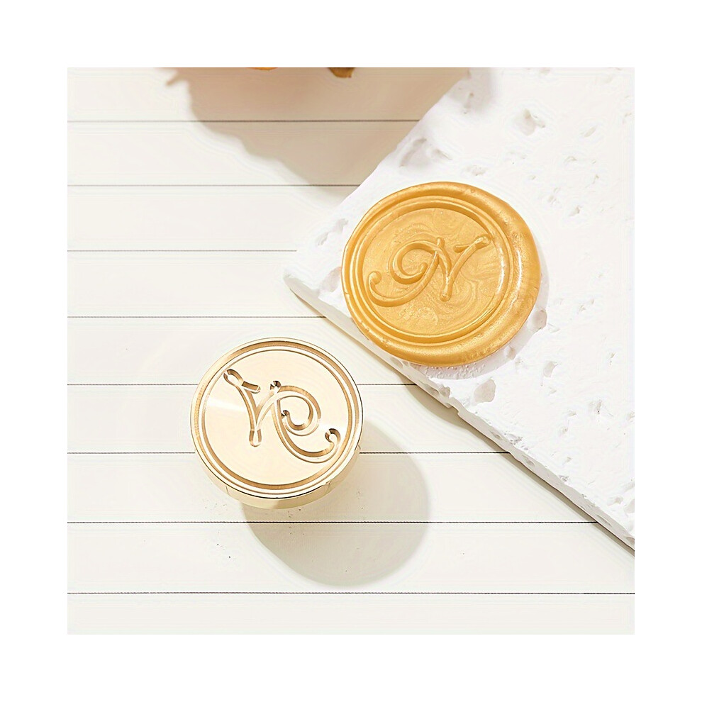 (Korean N) Ice Stamp 1.2" Ice Cube Stamp Letter H Ice Stamp Cocktail Ice Branding Stamp Ice Block Stamp Cocktail Seal Stamp for Ice Cubes Making and D