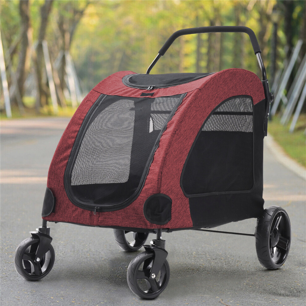 Collapsible Pet Stroller for Cats and Dogs