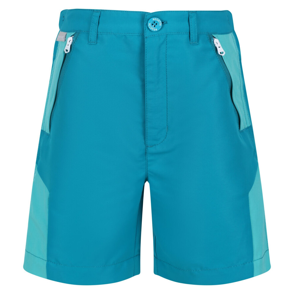 (7-8 Years, Enamel/Turquoise) Regatta Childrens/Kids Sorcer II Mountain Shorts