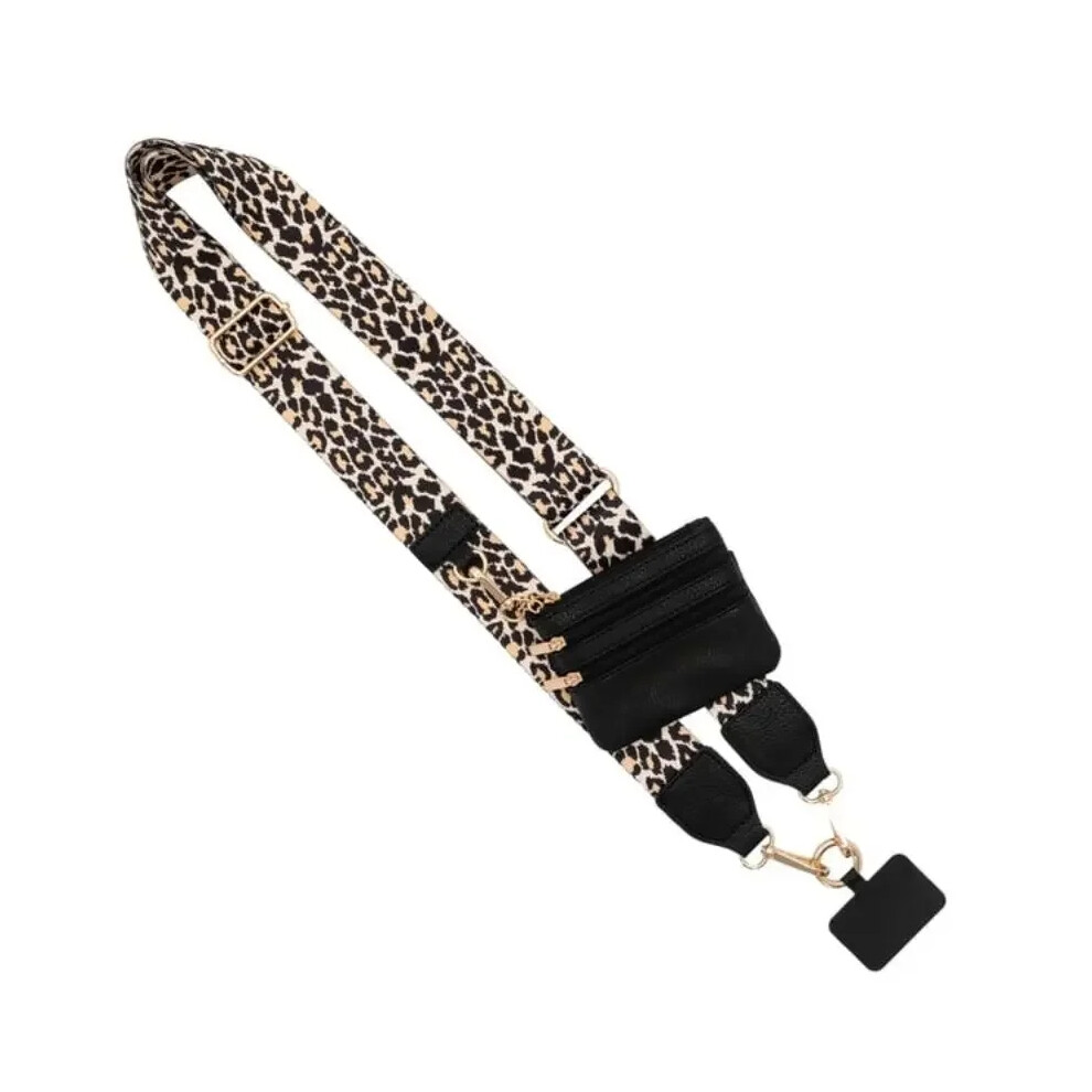 (C) Phone Strap With Zippered Pouch Adjustable Perforation-Free Simple Phone Lanyard Detachable Cross Strap For Mobile Phone 7322537714445
