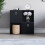 Vida Designs (Black, Black) Durham 4 Cube Shelf Wood Bookcase with 2 Baskets 6