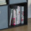 Vida Designs (Black, Grey) Durham 4 Cube Shelf Wood Bookcase with 2 Baskets 8