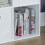 Vida Designs (White, White) Durham 4 Cube Shelf Wood Bookcase with 2 Baskets 8
