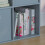 Vida Designs (Grey, Grey) Durham 4 Cube Shelf Wood Bookcase with 2 Baskets 8