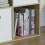 Vida Designs (Oak, White) Durham 4 Cube Shelf Wood Bookcase with 2 Baskets 8