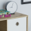 Vida Designs (Oak, White) Durham 4 Cube Shelf Wood Bookcase with 2 Baskets 7