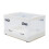 Living And Home (White, Extra Large) 3 Pack Collapsible Storage Box Stackable Plastic Bin 7
