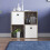 Vida Designs (Dark Wood, White) Durham 4 Cube Shelf Wood Bookcase with 2 Baskets 6