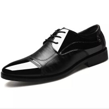 (Black, UK 12/EU45) Mens Wedding Party Smart Oxford Shoes Formal Work Office Dress Casual Shoes Size